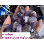 Irregular Shape Tumbled stone - Amethyst Banded - 1 kg pack 